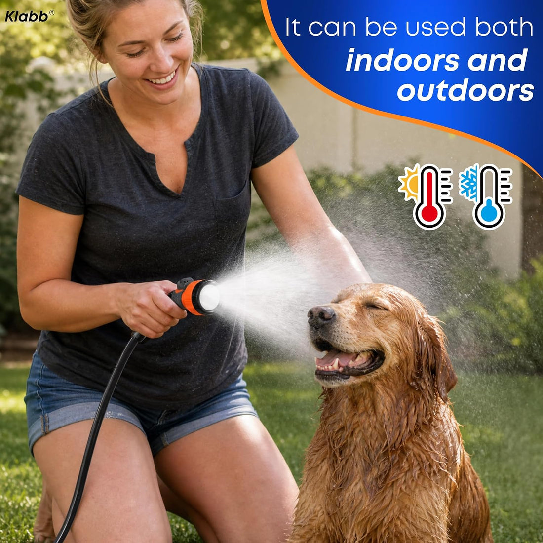 Pet Shower Sprayer Kit with 79 Inch PVC High Pressure Hose