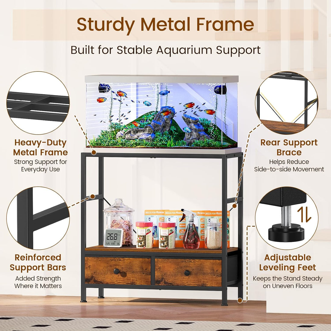 Snughome 29 Gallon Fish Tank Stand