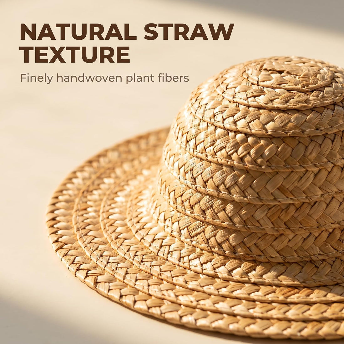 1Pc Novelty Summer Adjustable Pet Dog Outdoor Straw Hat Puppy Small