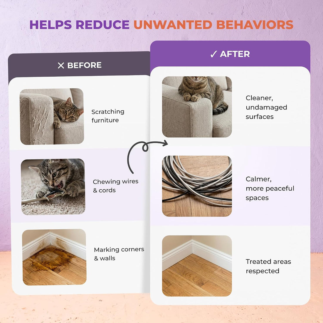 TIOUPI Cat Deterrent Spray – Natural Pheromone-Infused Anti-Scratch
