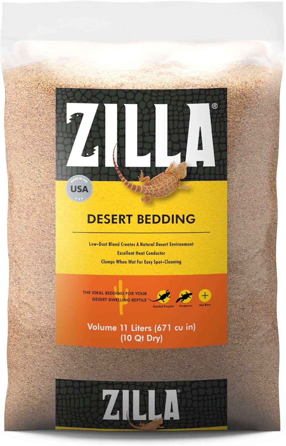 Zilla Desert Bedding Reptile Substrate for Bearded Dragon