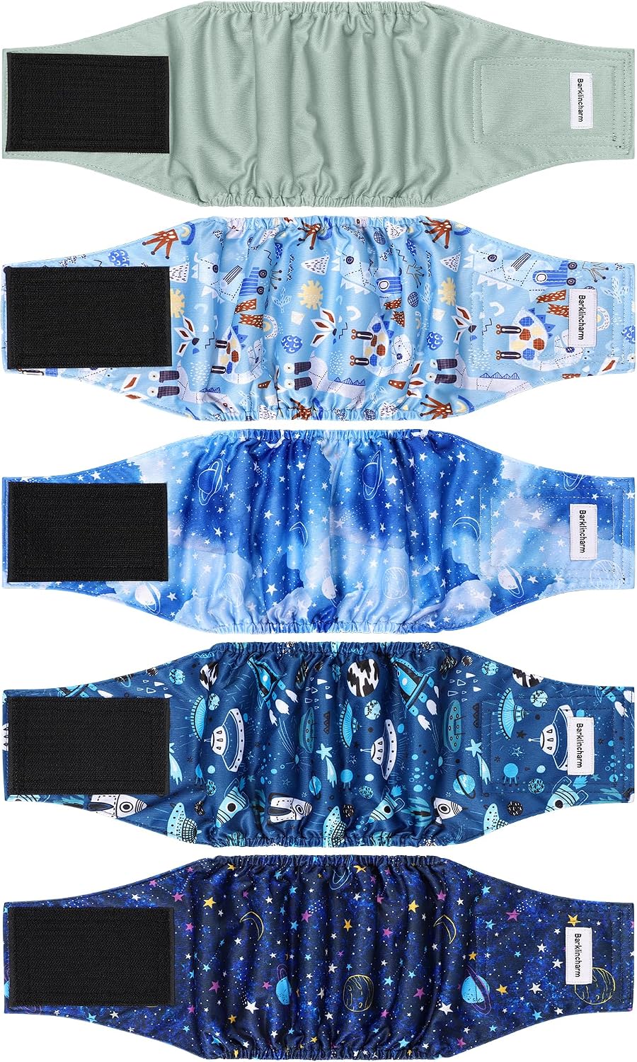 5 Pack Dog Diapers Male, High Absorbing Dog Wraps