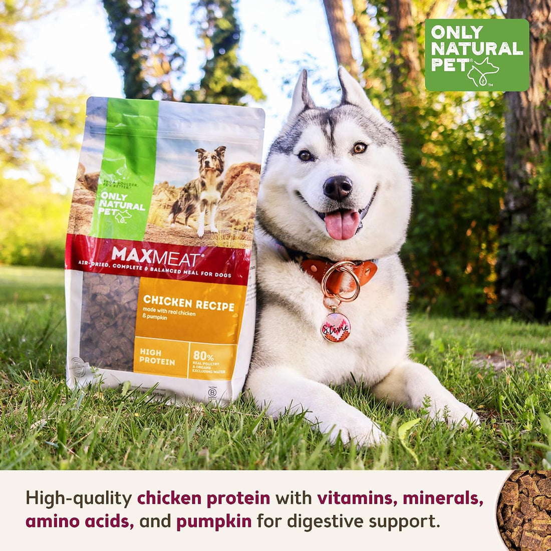 Only Natural Pet MaxMeat Air Dried Chicken Dry Dog Food Grain Free