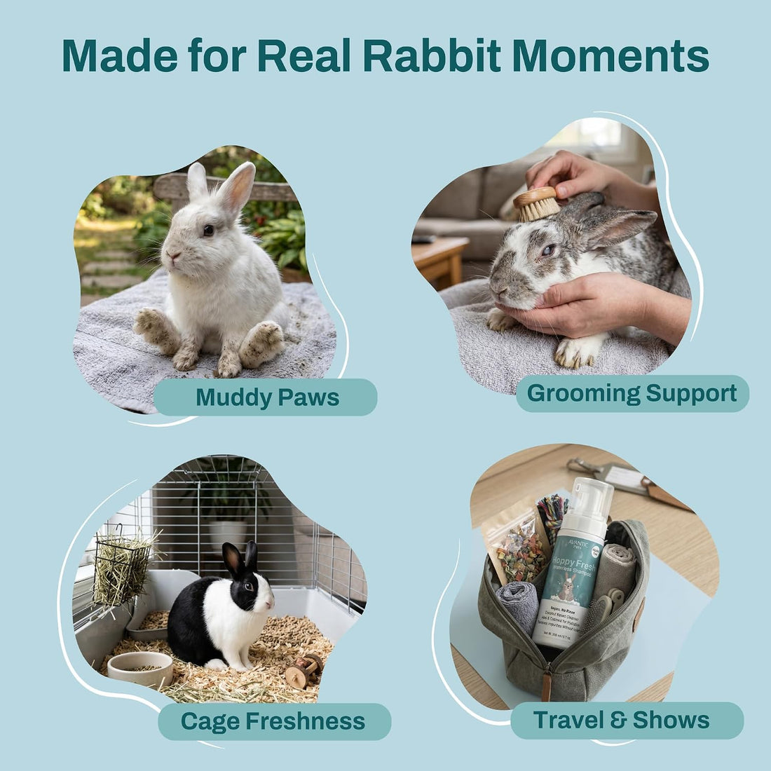Avantic Pets Rabbit Waterless Dry Shampoo 200ml
