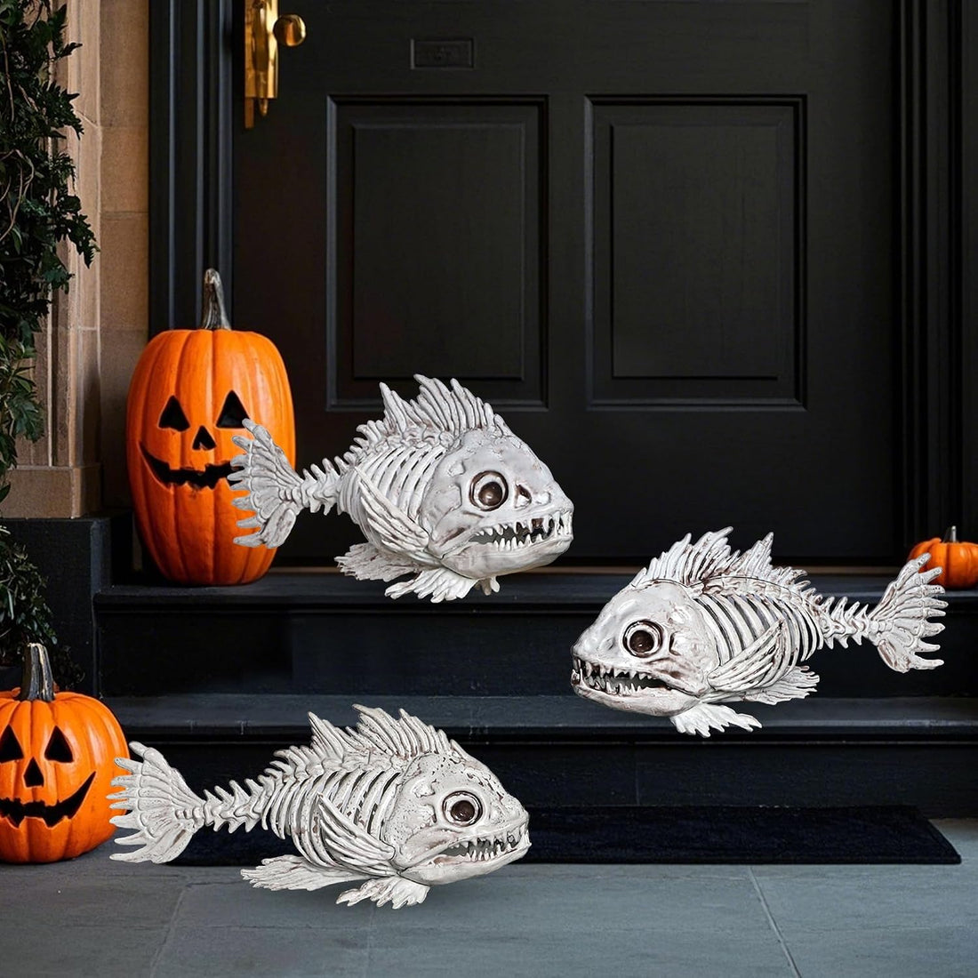 DR.DUDU 3 Pack Halloween Skeleton Decor Halloween Fish Tank