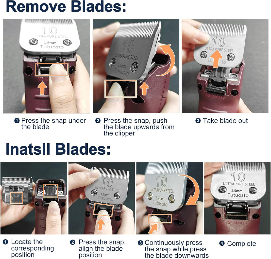 3 Pack 10 Clipper Blade Compatible with Andis