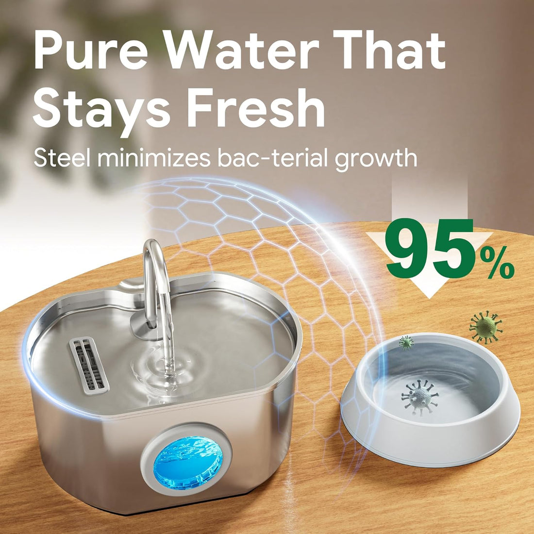 Cat Water Fountain Stainless Steel