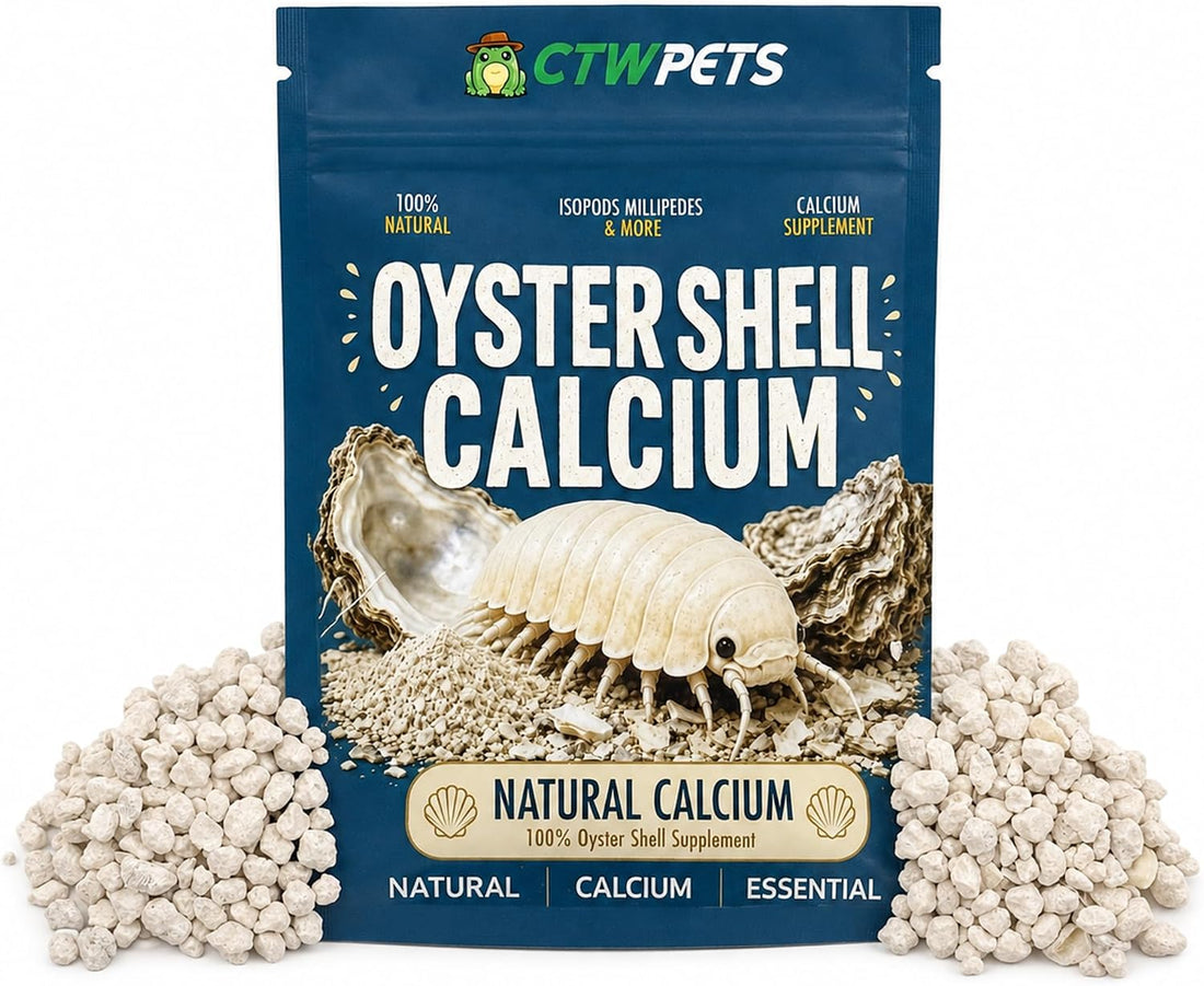 CTWPets Crushed Oyster Shells for Isopods, Natural Calcium Supplement
