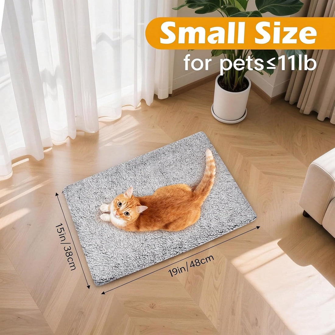 Self Warming Cat Bed, Self Heating Mat for Dog