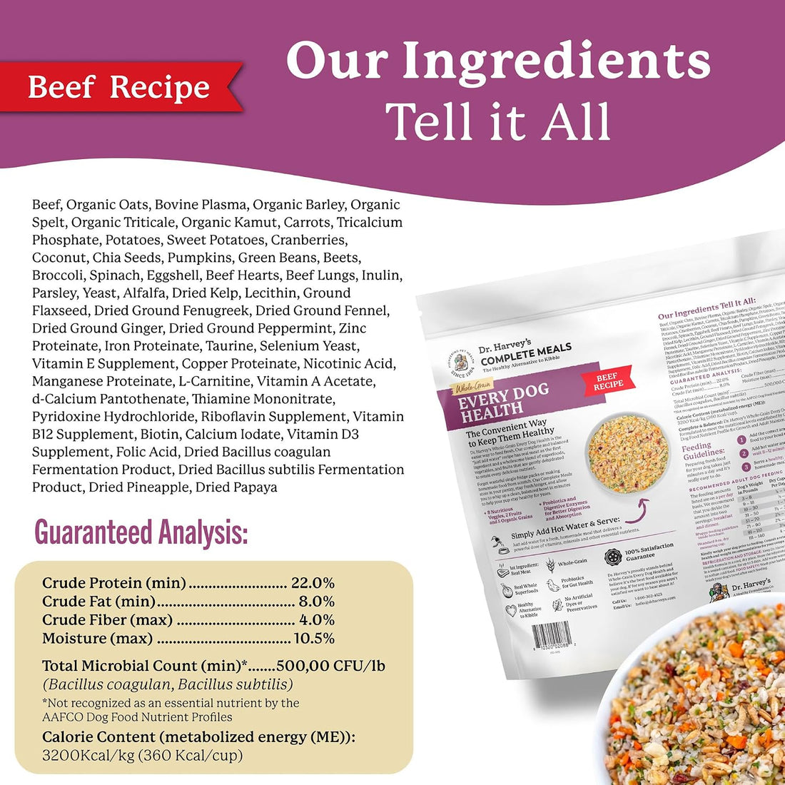 Dr. Harvey's Every Dog Health, Meal with Dehydrated Beef (5 lb)