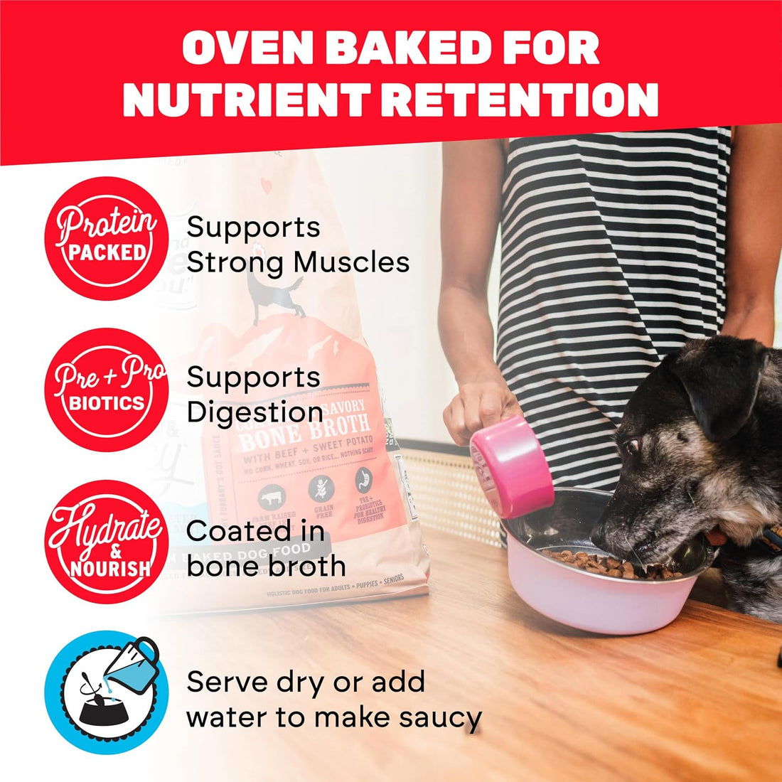I and Love and You Baked & Saucy Dry Dog Food, Beef & Sweet Potato