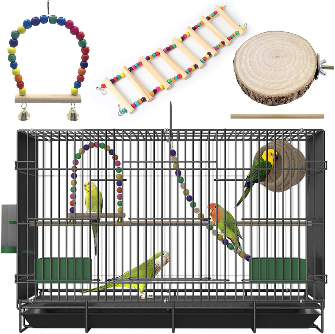 20-inch Bird Cage,Foldable Medium Small Parrot Parakeet Bird Cages