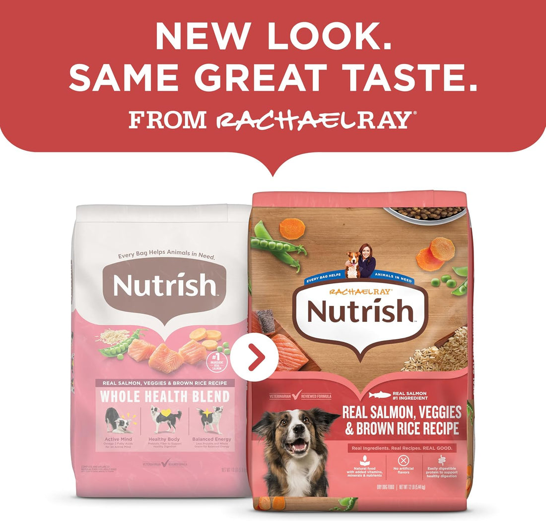 Nutrish Salmon Dry Dog Food, 12 lb. Bag (Rachael Ray)