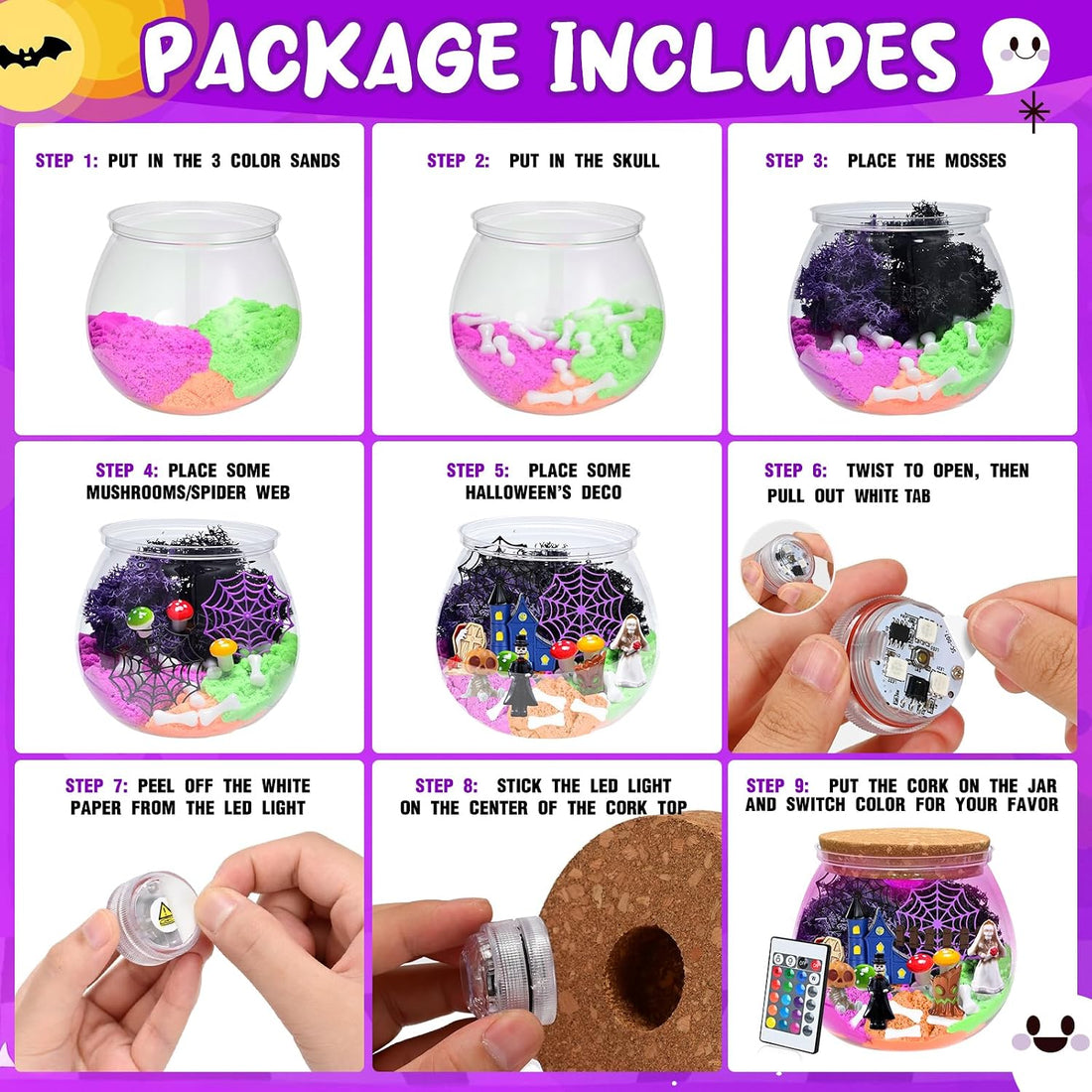Halloween Terrarium Crafts Kit for Kids