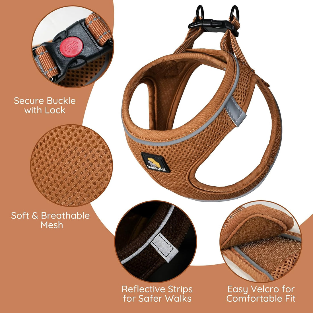 BELLA & PAL Step in Puppy Harness and Leash Set