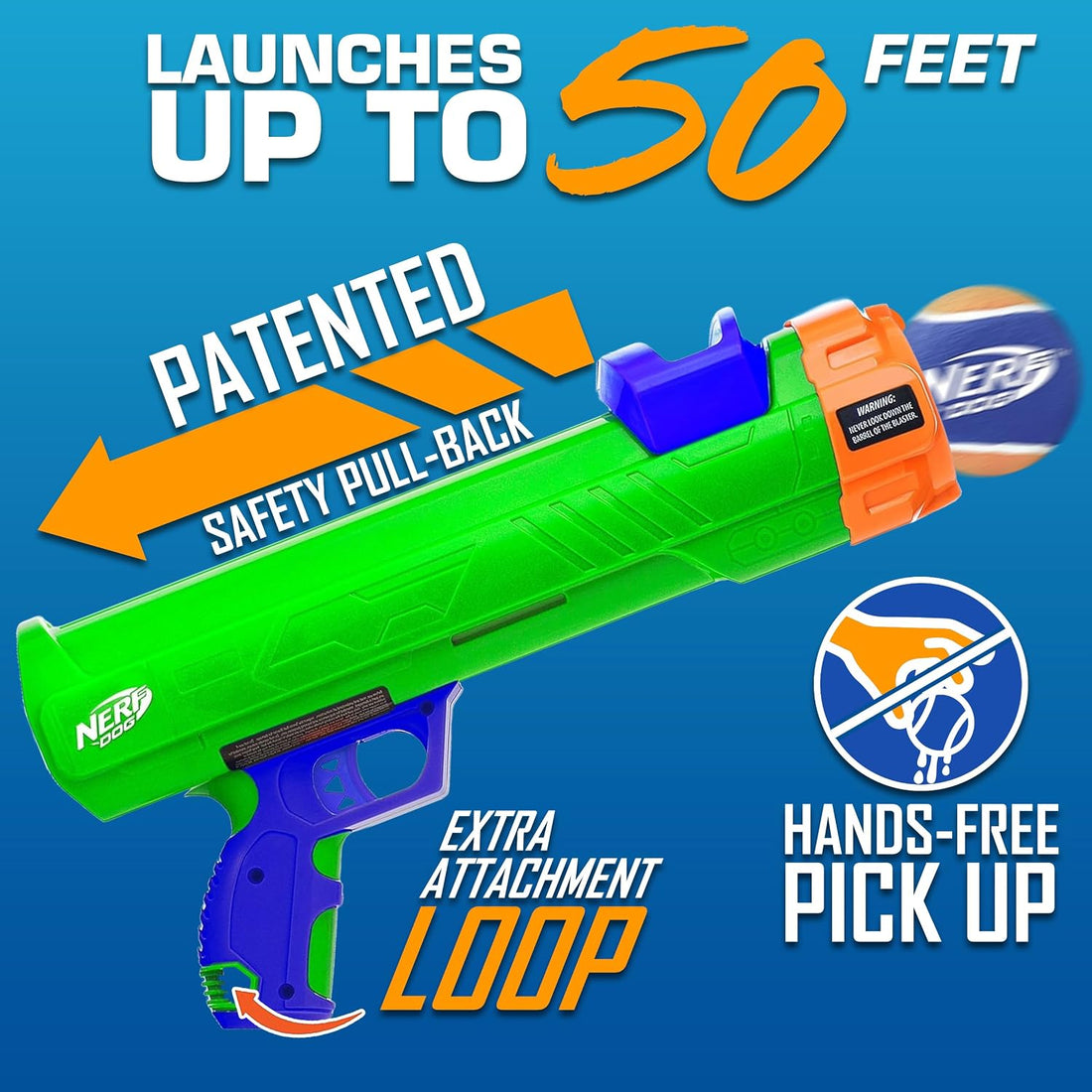 Nerf Dog Tennis Ball Blaster Dog Toy Gift Set