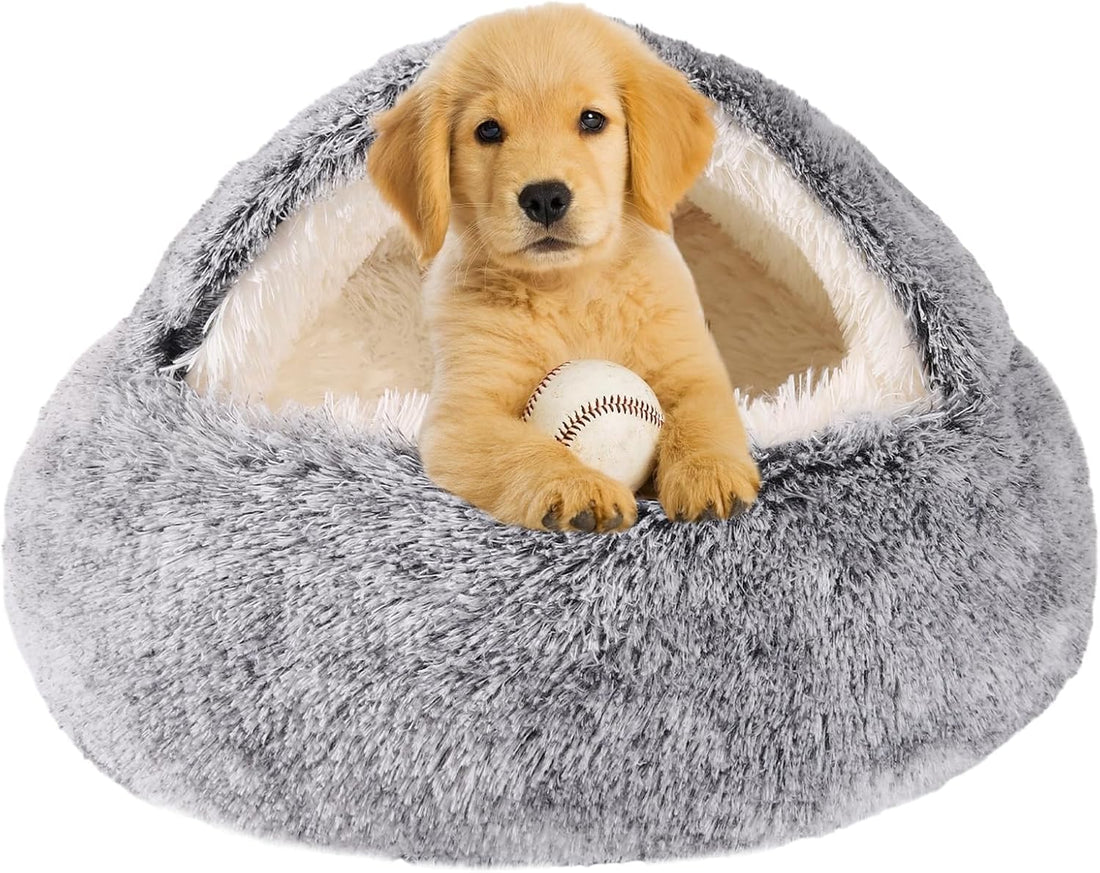 Hooded Dog Bed for Small Dogs, Dog Cave Bed, Nest Dog Beds
