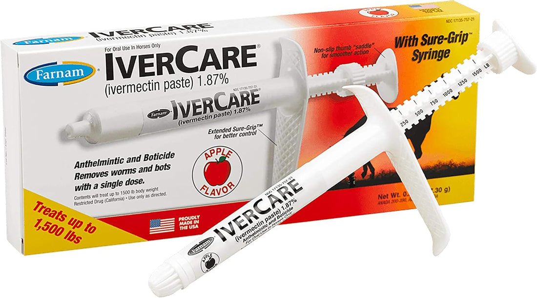Farnam IverCare Ivermectin Horse Paste Apple Flavor 1.87%