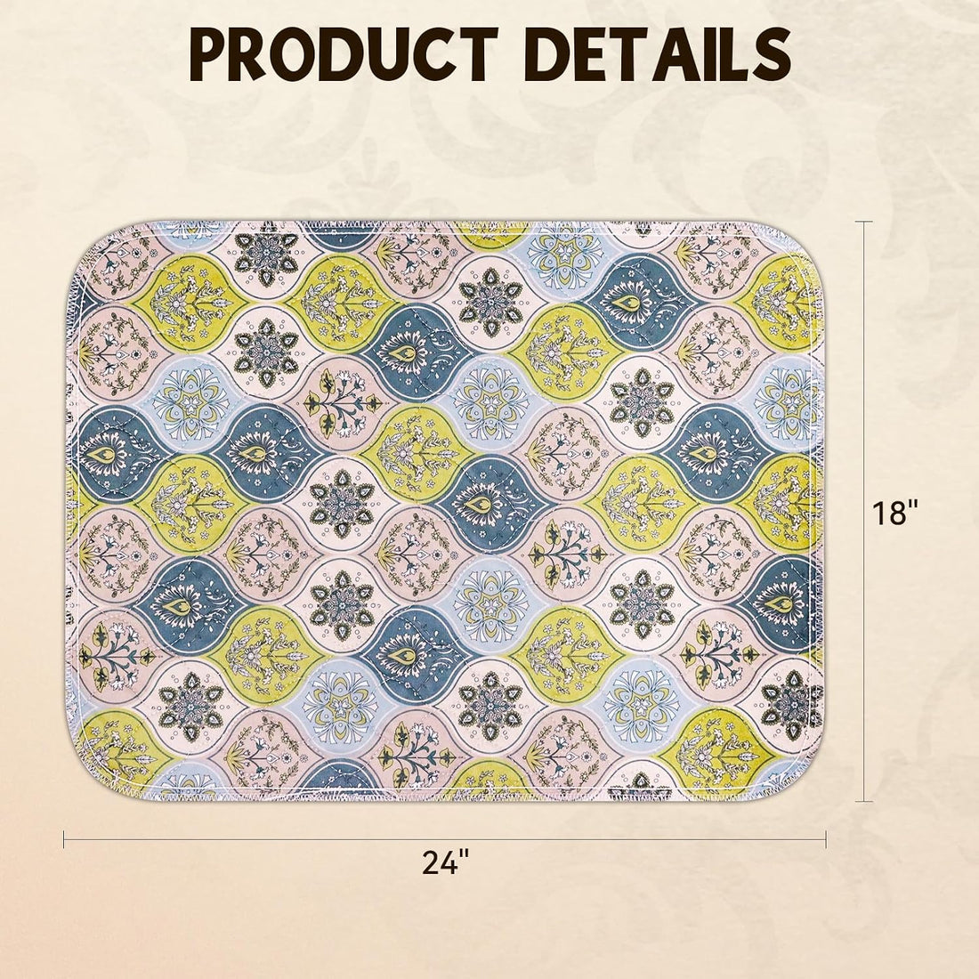 Washable Pee Pads for Dogs, Stylish Absorbent Reusable Training Dog