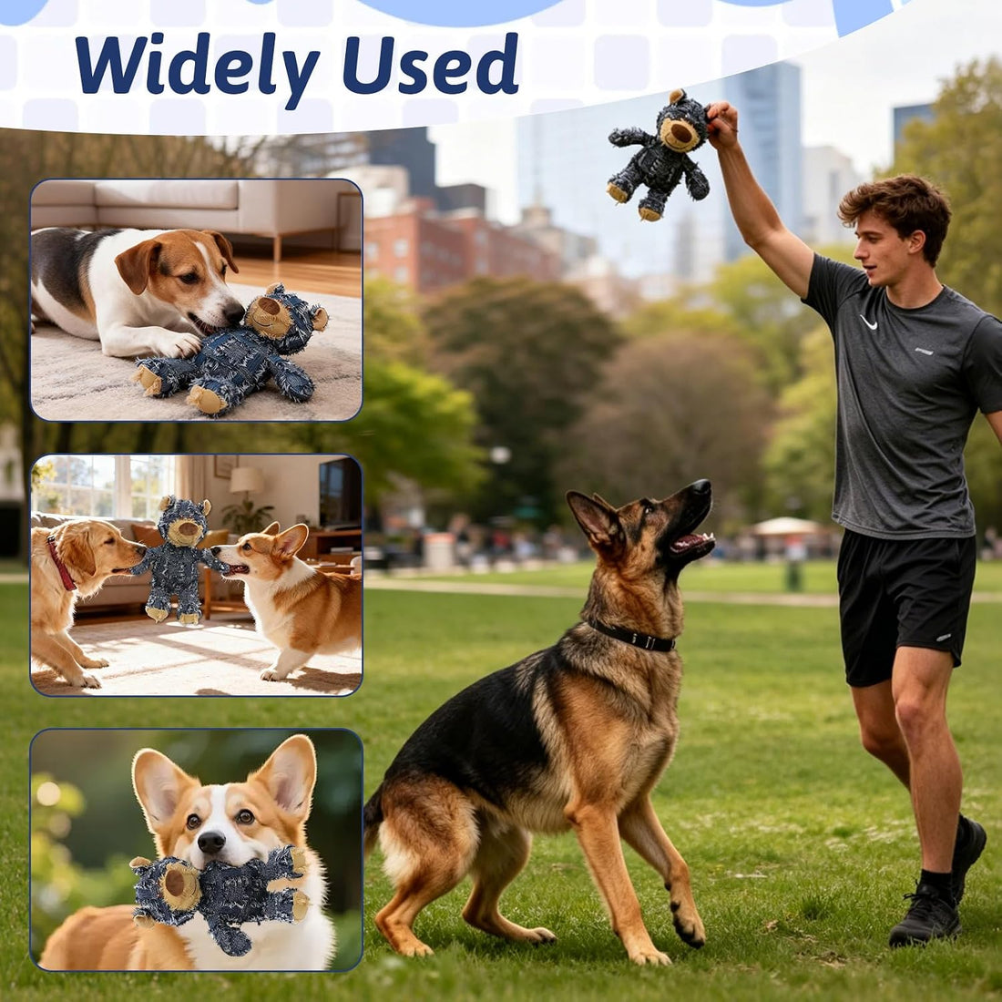 MAXBECK Dog Companion for Heavy Chewers- Indestructible Robust Bear