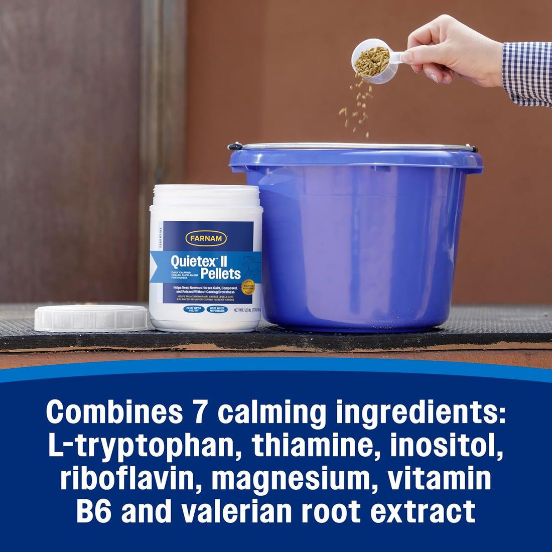 Farnam Quietex II Pellets Daily Horse Calming Supplement