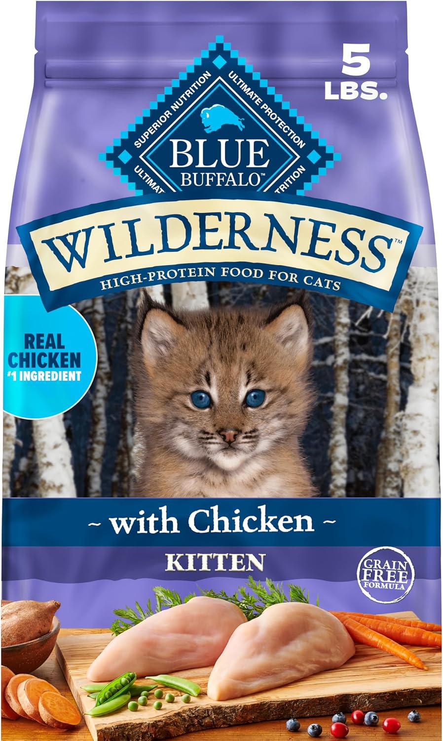 Blue Buffalo Wilderness Natural Kitten Dry Cat Food