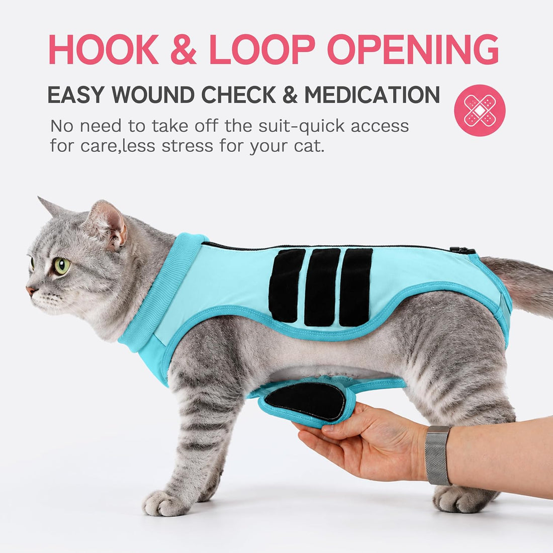 PUMYPOREITY Soft Cat Onesie Surgery Suit for Spay Recovery