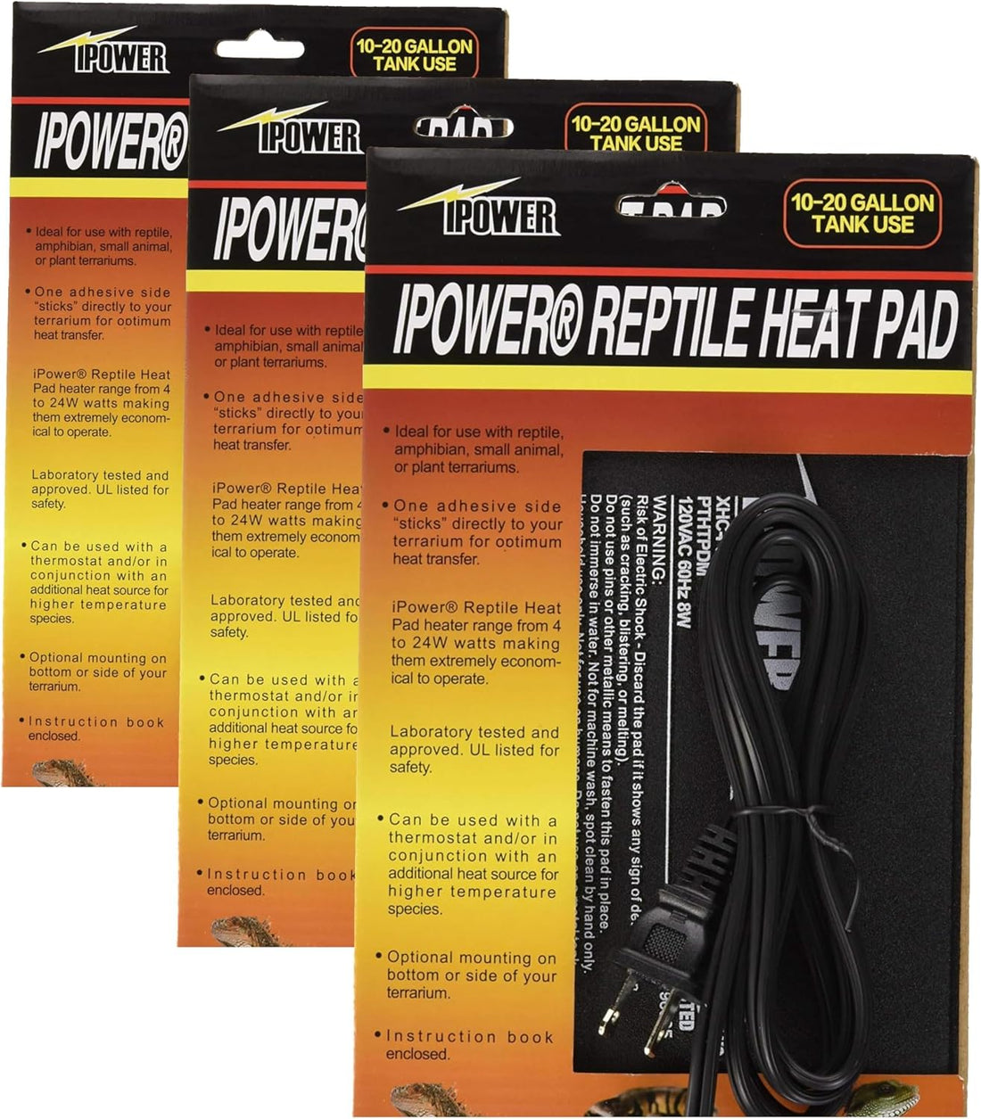 iPower 6 by 8-Inch 8W Reptile Heat Mat