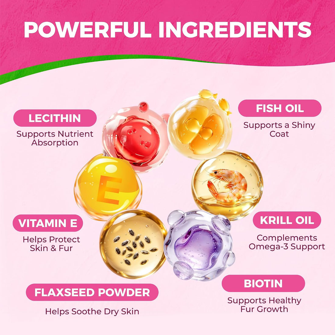 Cat Skin & Coat Supplement with Real Fish Oil & Krill Oil