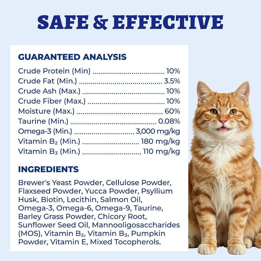 Wellix Cat Hairball Remedy Hairball Gel for Cats Hairball Control 60ml