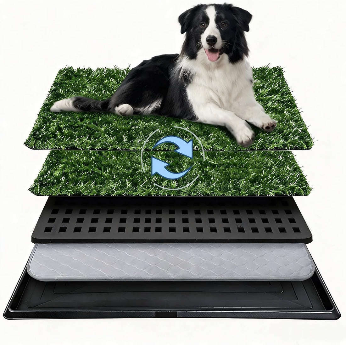 Dog Grass Pad with Tray,23.6"x35" Dog Litter Box,Artificial Turf