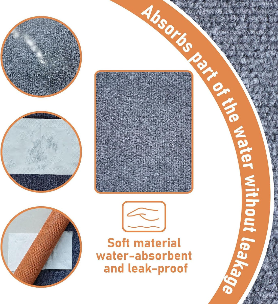 35" X 47" X 0.2''Large Mat for Under Dog Crate-Absorbs Urine