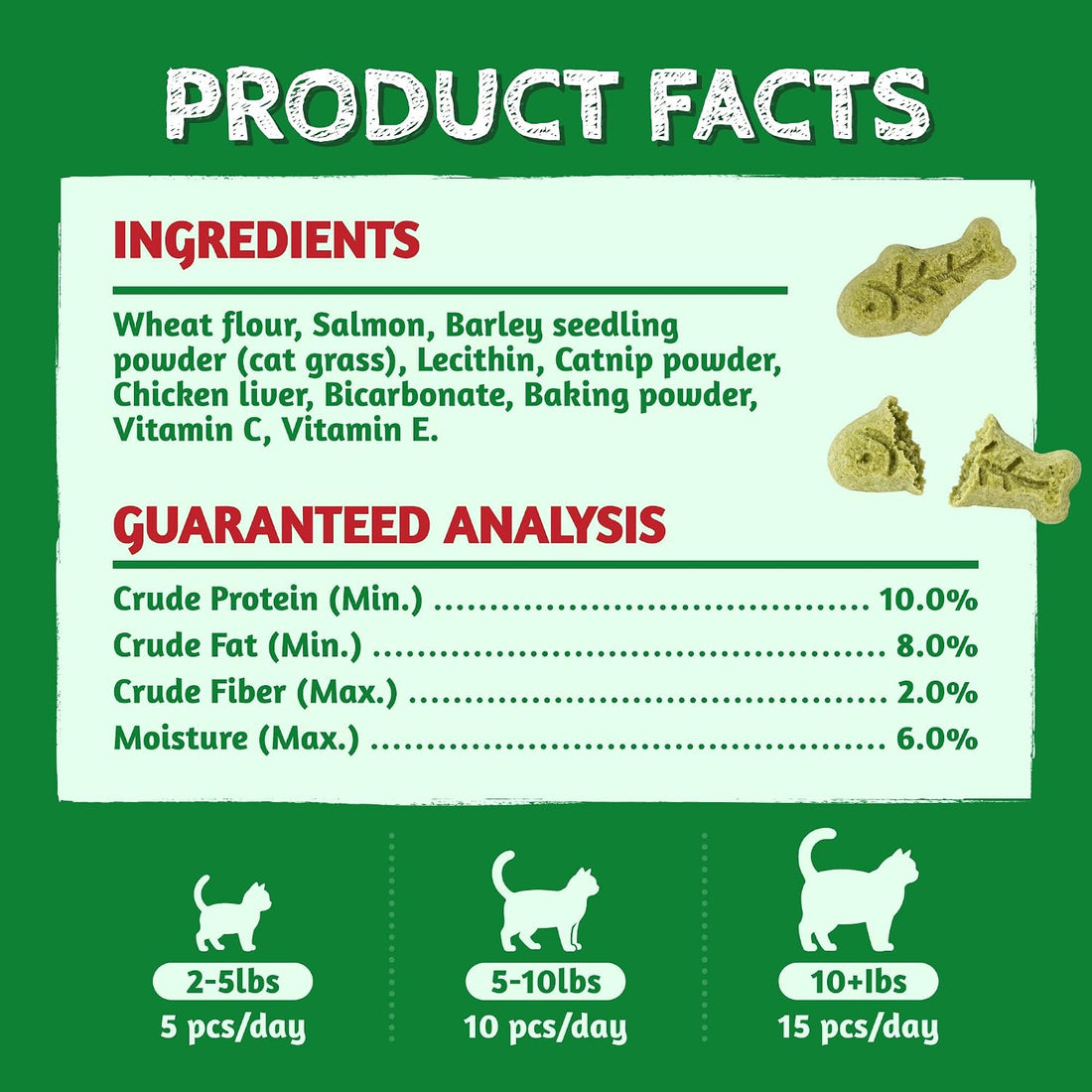 Just Try Cat Grass Treats for Indoor Cats Hairball Control 13.4 OZ