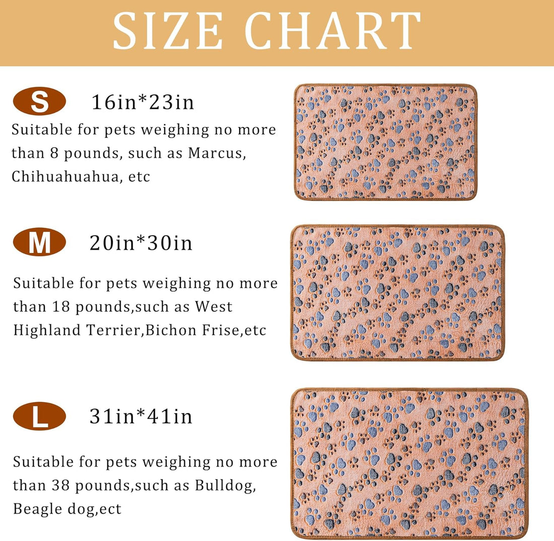 1 Pack 3 Blankets Super Soft Fluffy Premium Fleece Pet Blanket