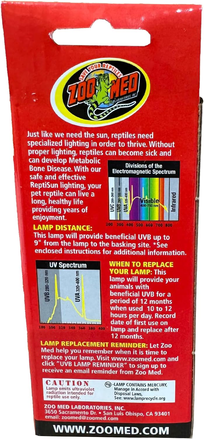Zoo Med ReptiSun 5.0 Mini Compact Fluorescent Lamp 13 Watts