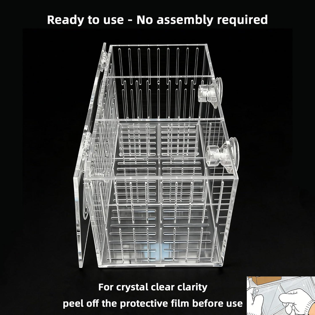Acrylic Acclimation Box for Fish Trap Aquarium Container