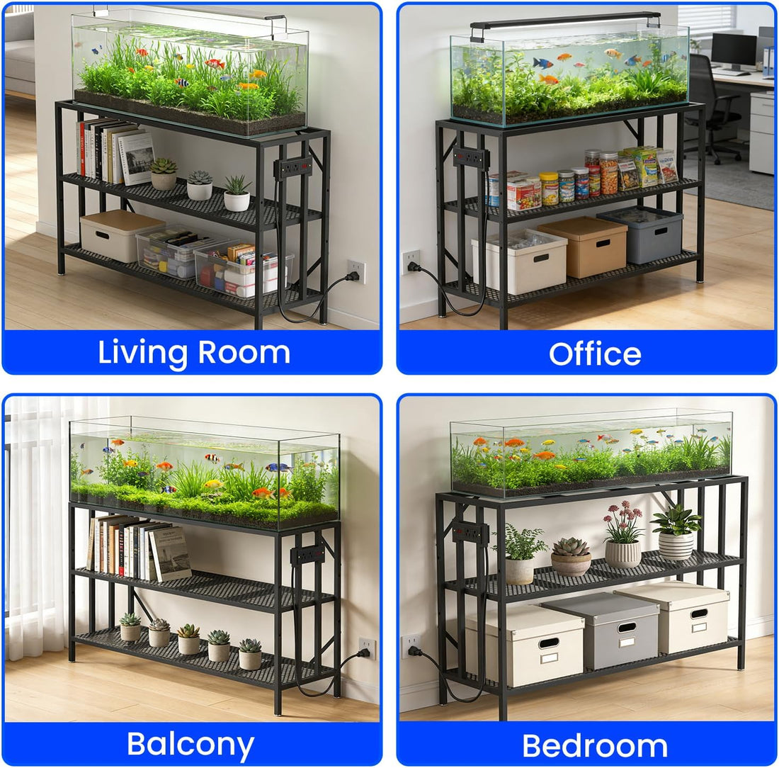 55-75 Gallon Aquarium Stand, 1000LBS Capacity Fish Tank Stand