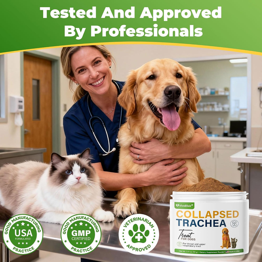 Dog Cough Powder–Relieves Cough, wheezing, tracheal Collapse