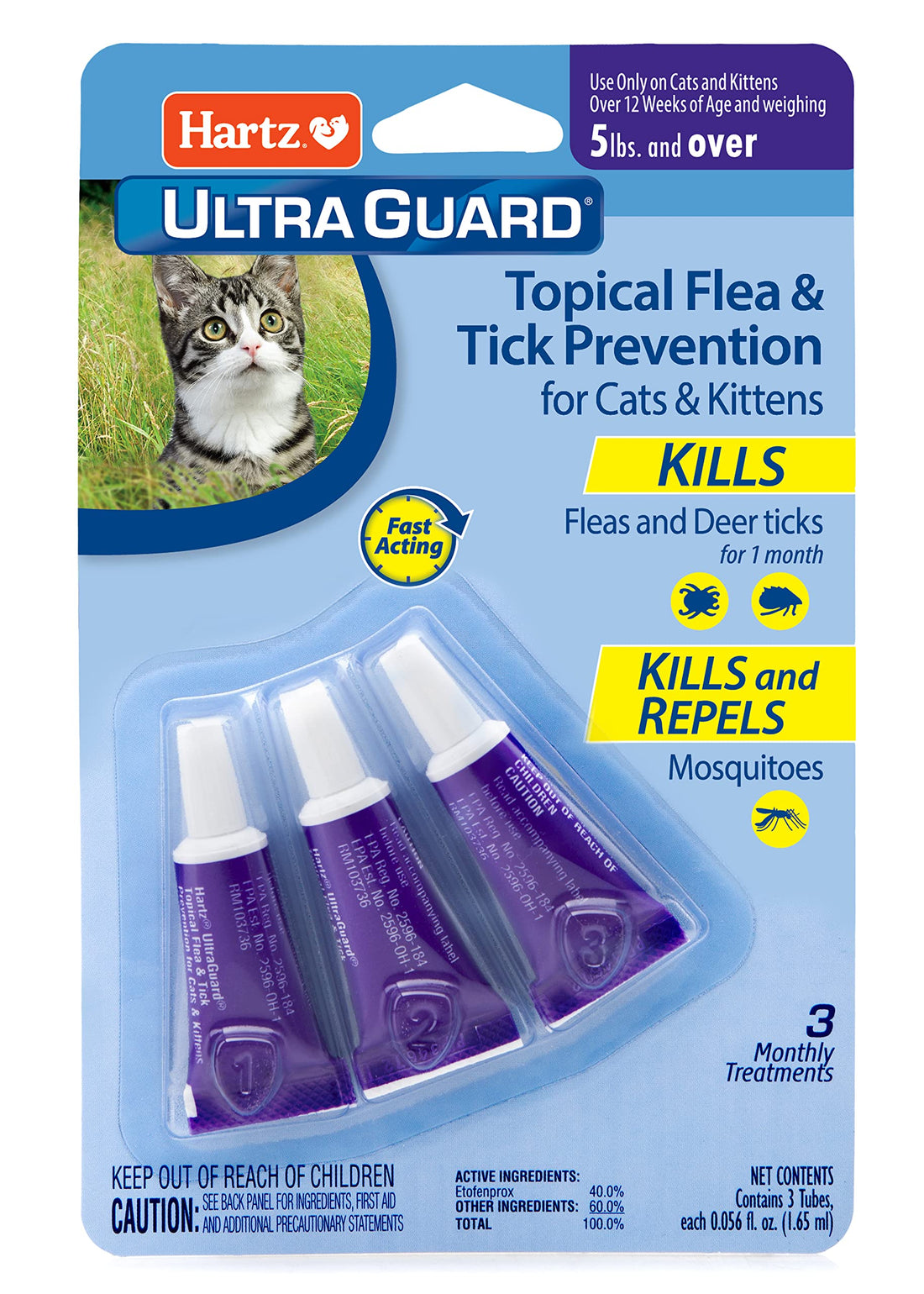 Hartz UltraGuard Topical Flea & Tick Prevention for Cats and Kittens