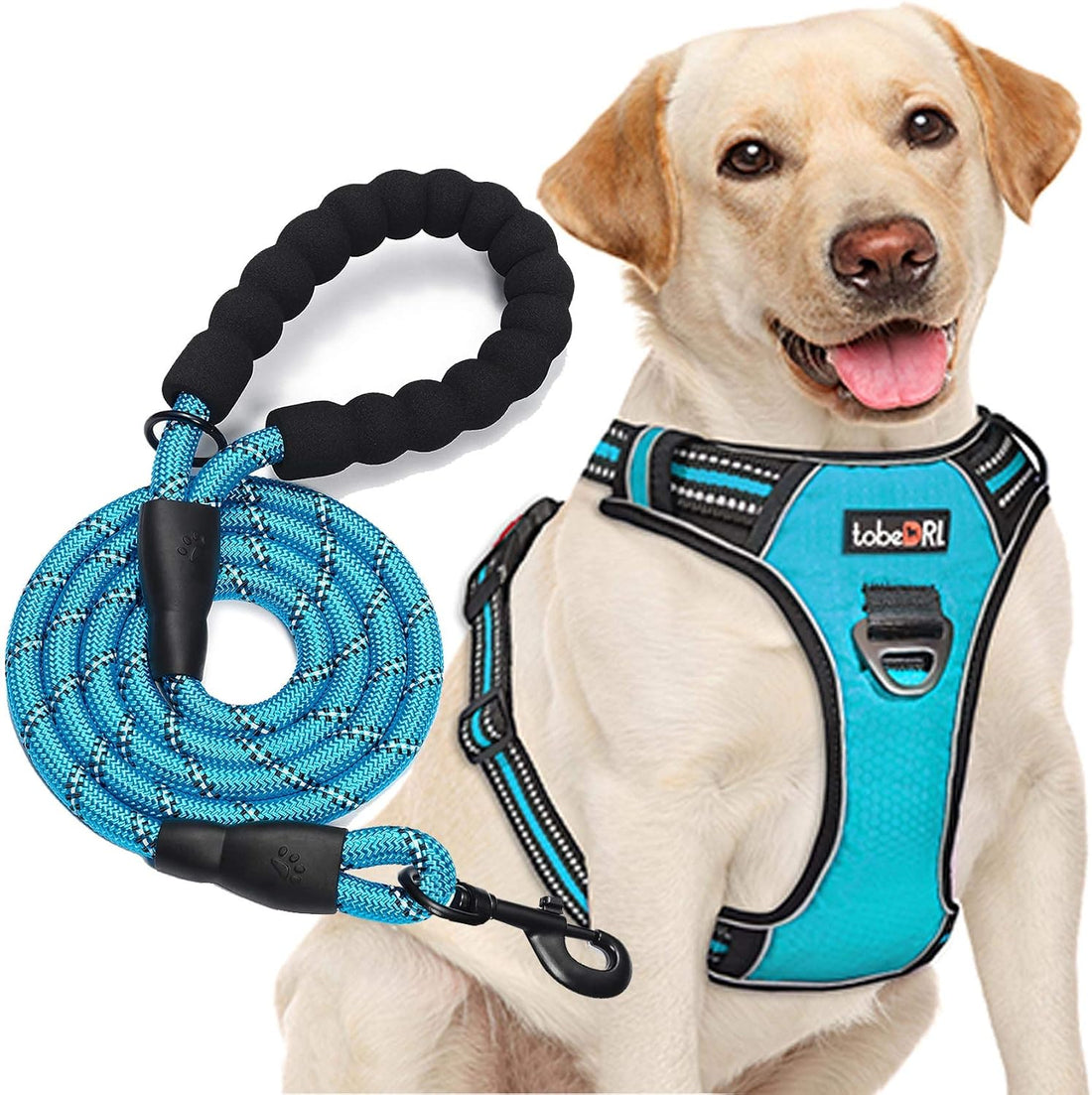 tobeDRI No Pull Dog Harness Adjustable Reflective Oxford Easy Control