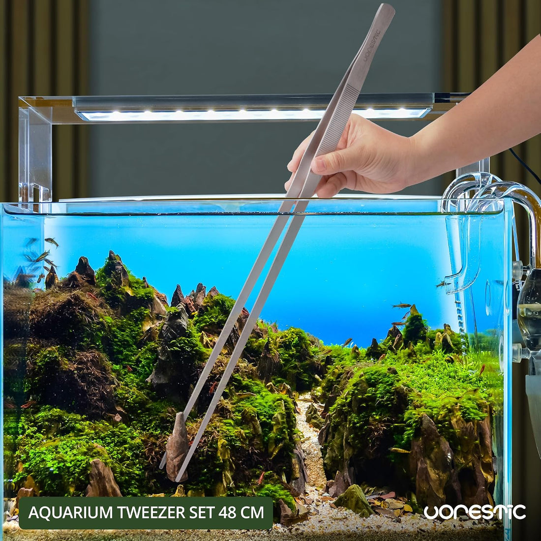 VORESTIC Curved Aquarium Tweezers 18 Inch