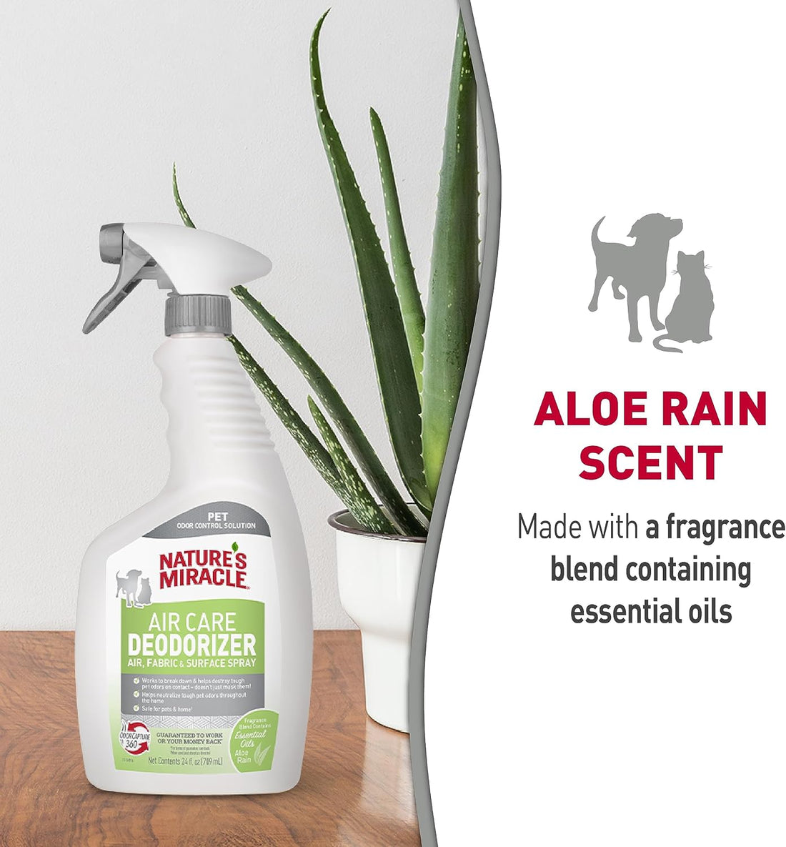 Nature's Miracle Air Care, Fabric and Surface Spray Aloe Rain Scent