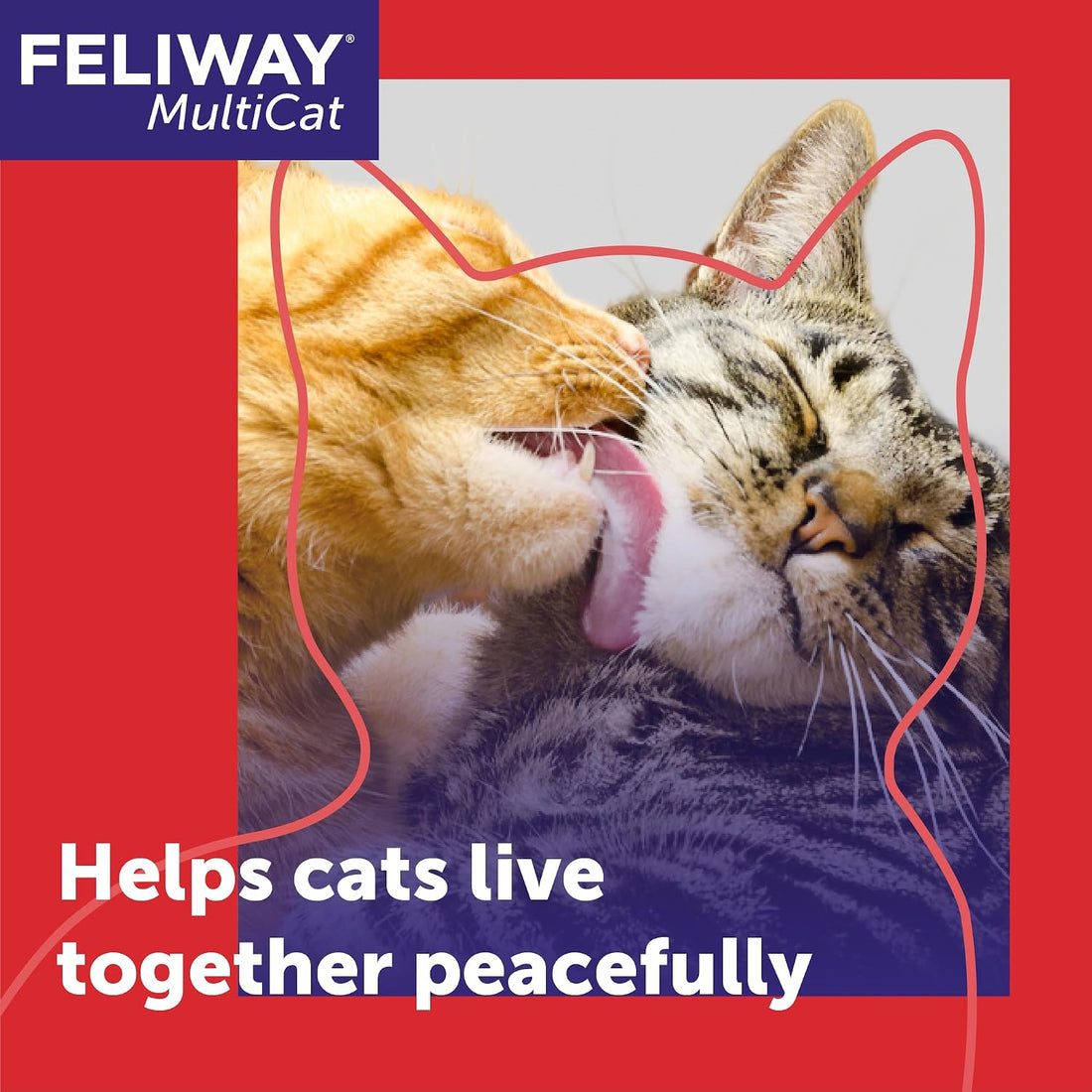 FELIWAY MultiCat Cat Calming Diffuser Refill – Helps Reduce Fighting