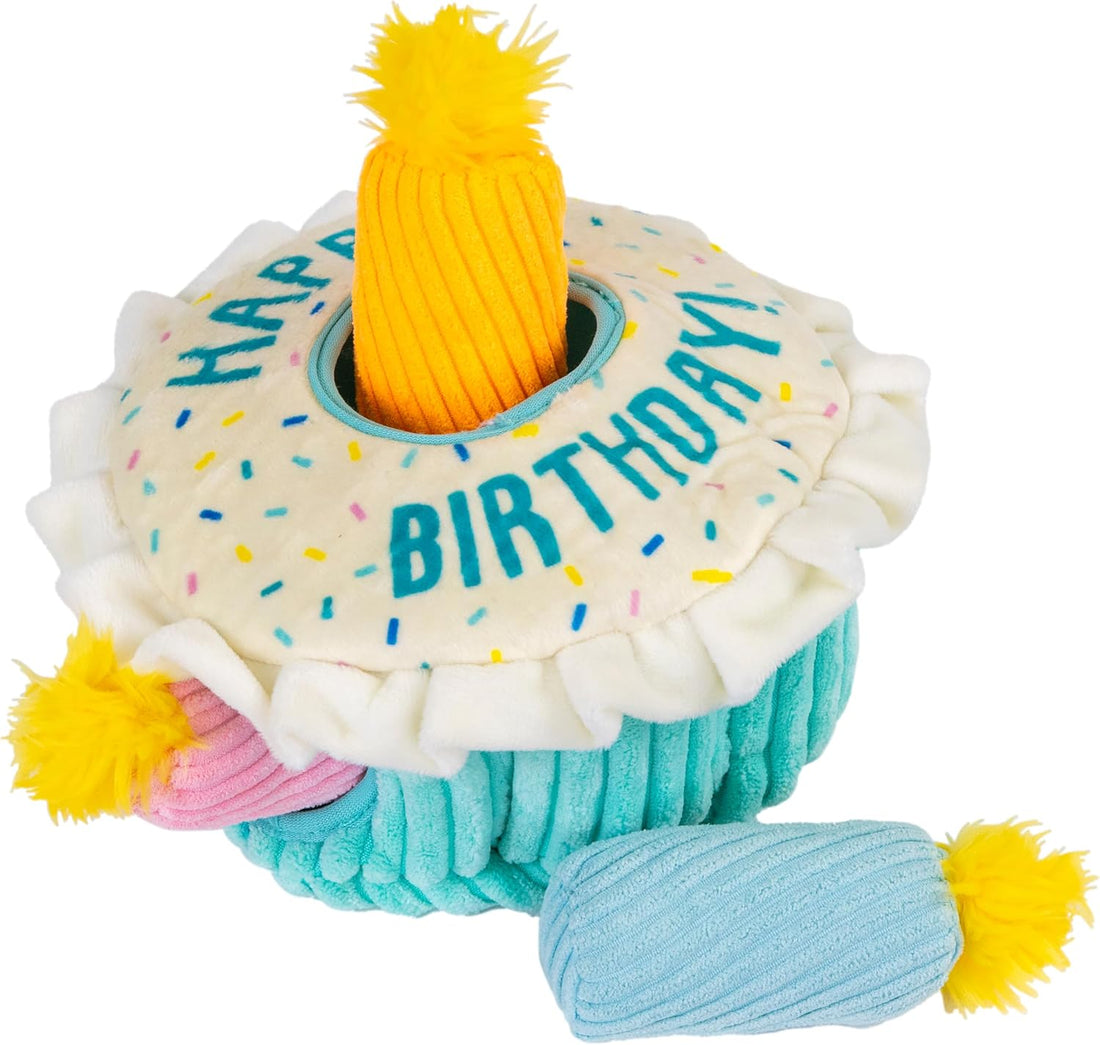 Outward Hound Hide-A-Birthday-Cake Dog Toy