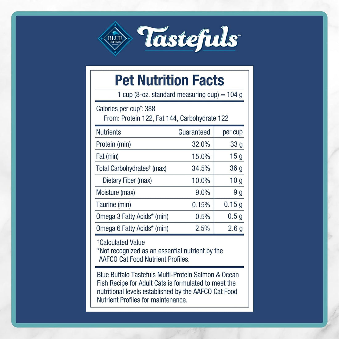 Blue Buffalo Tastefuls Salmon & Ocean Fish Multi-Protein Dry Cat Food