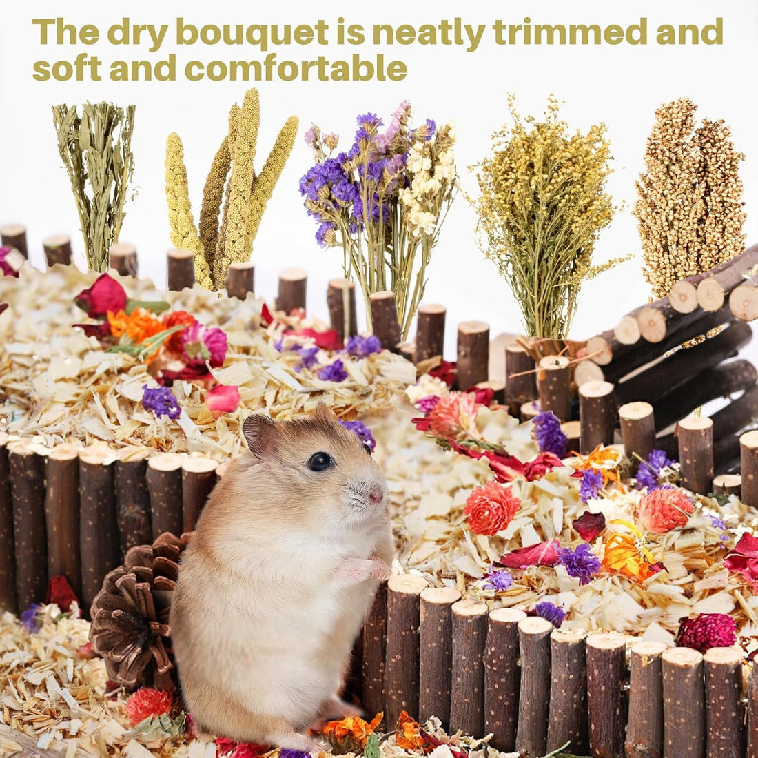 Sukh Natural Hamster Bedding Sprays - Foraging Cage Accessories