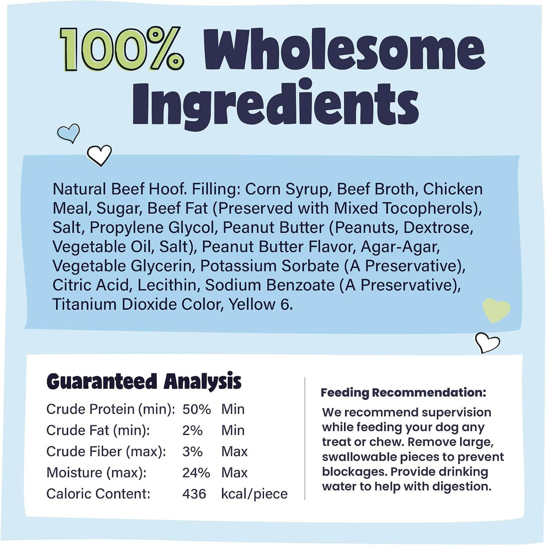 Pawstruck Peanut Butter Filled Cow Hooves for Dogs – Made in USA
