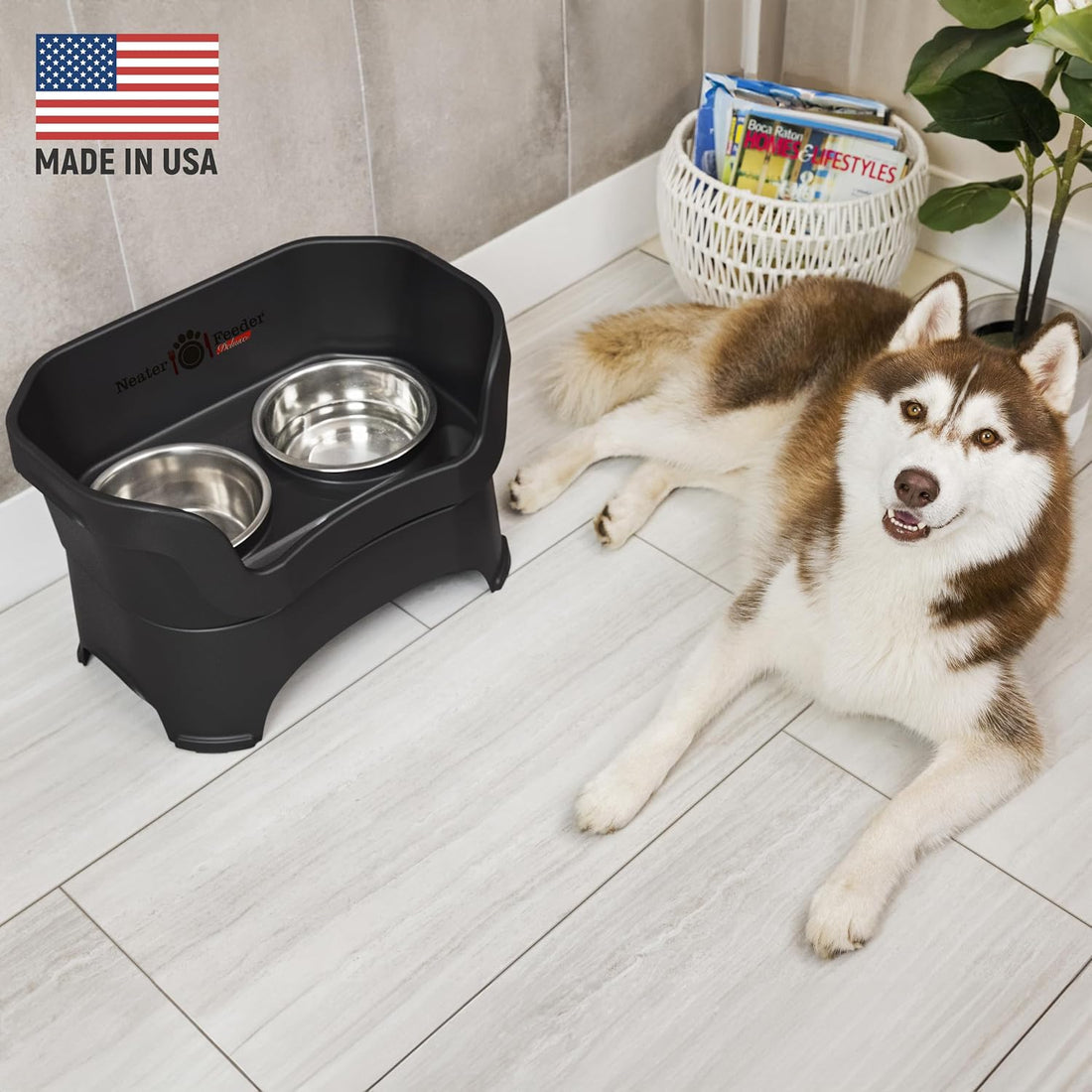 Neater Pet Brands Neater Feeder Deluxe Mess Proof Dog Bowls Elevated