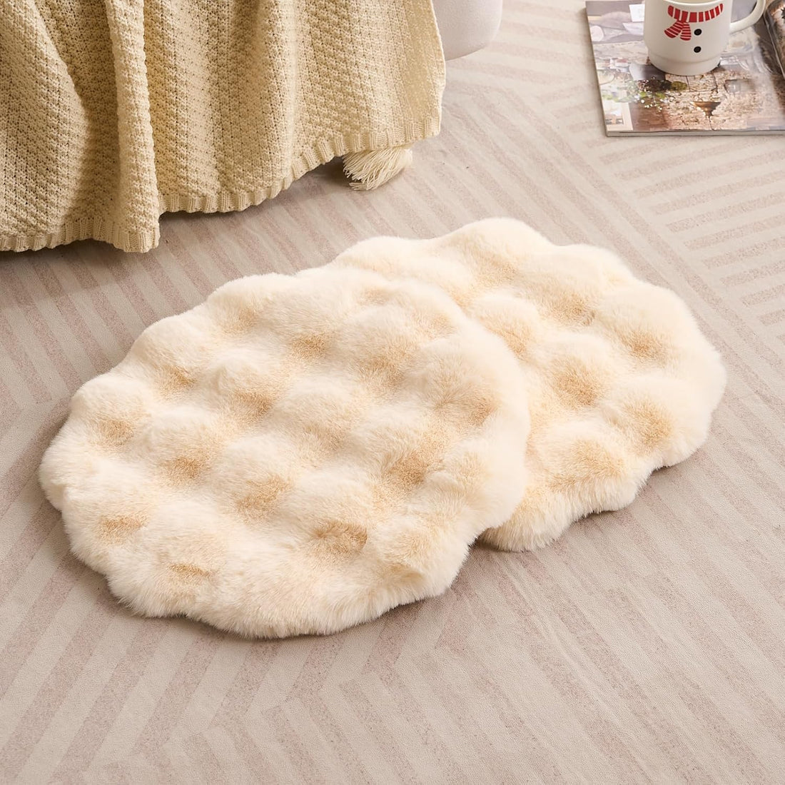 SHENGOCASE Faux Fur Pet Cushion Pad
