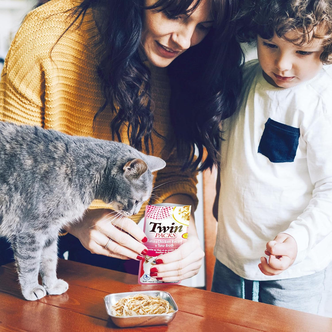 INABA Twin Packs for Cats, Side Dish/Topper Pouch